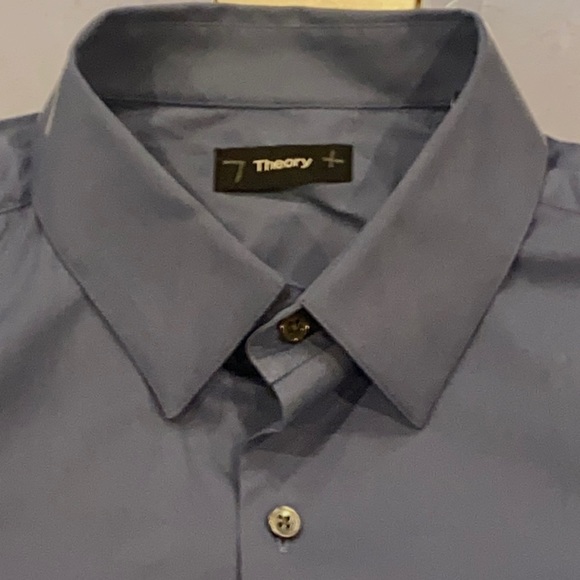 NWOT Theory large button down SS - Picture 1 of 5